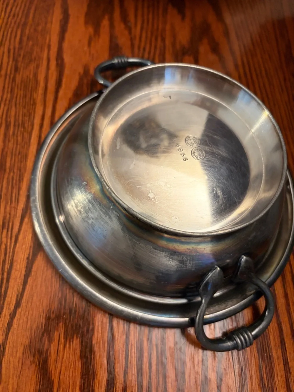 Victorian Meriden Company silverplate Butter Dish - Picture 9 of 11
